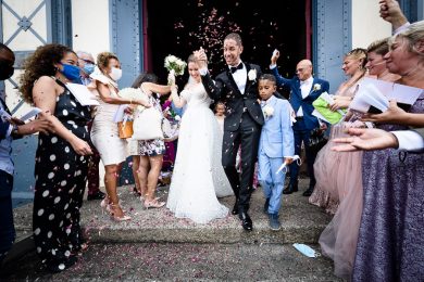 Sortie d'Eglise d'un mariage à la Cathédrale St Louis de Fort-de-France